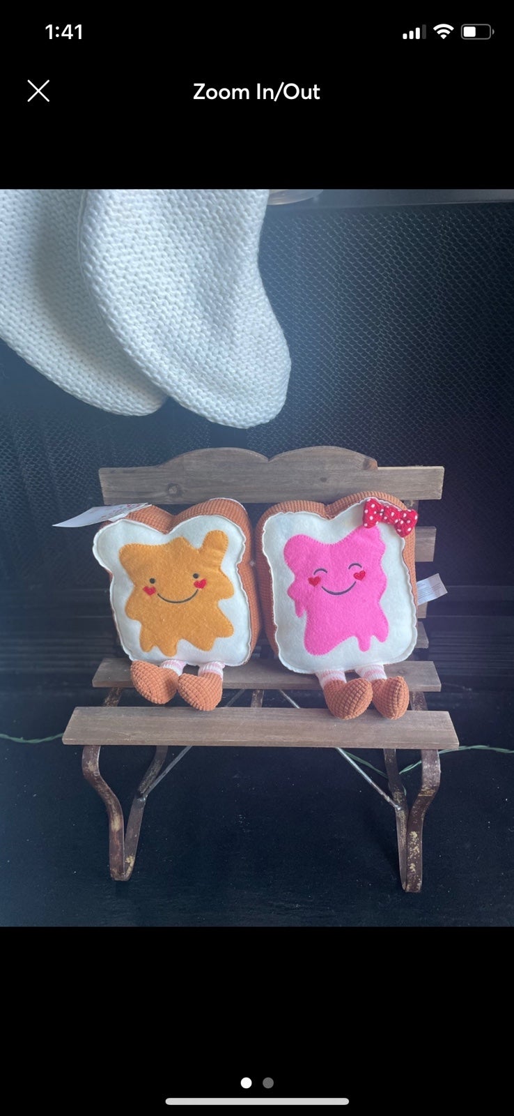 New rare hard to find Love and Cupcakes valentines day peanut butter and Jelly