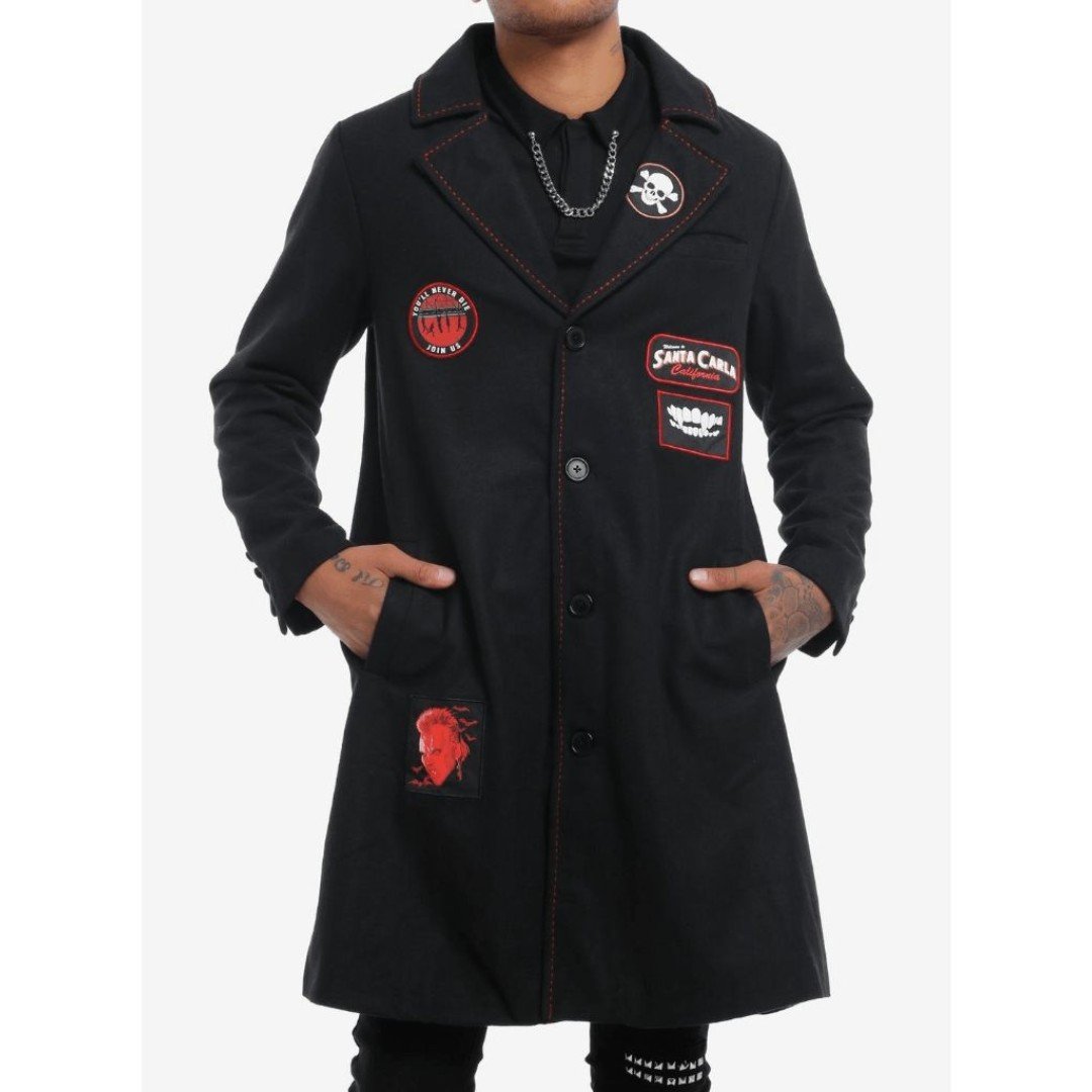 The Lost Boys David Goth Emo Trench Coat Size: XL