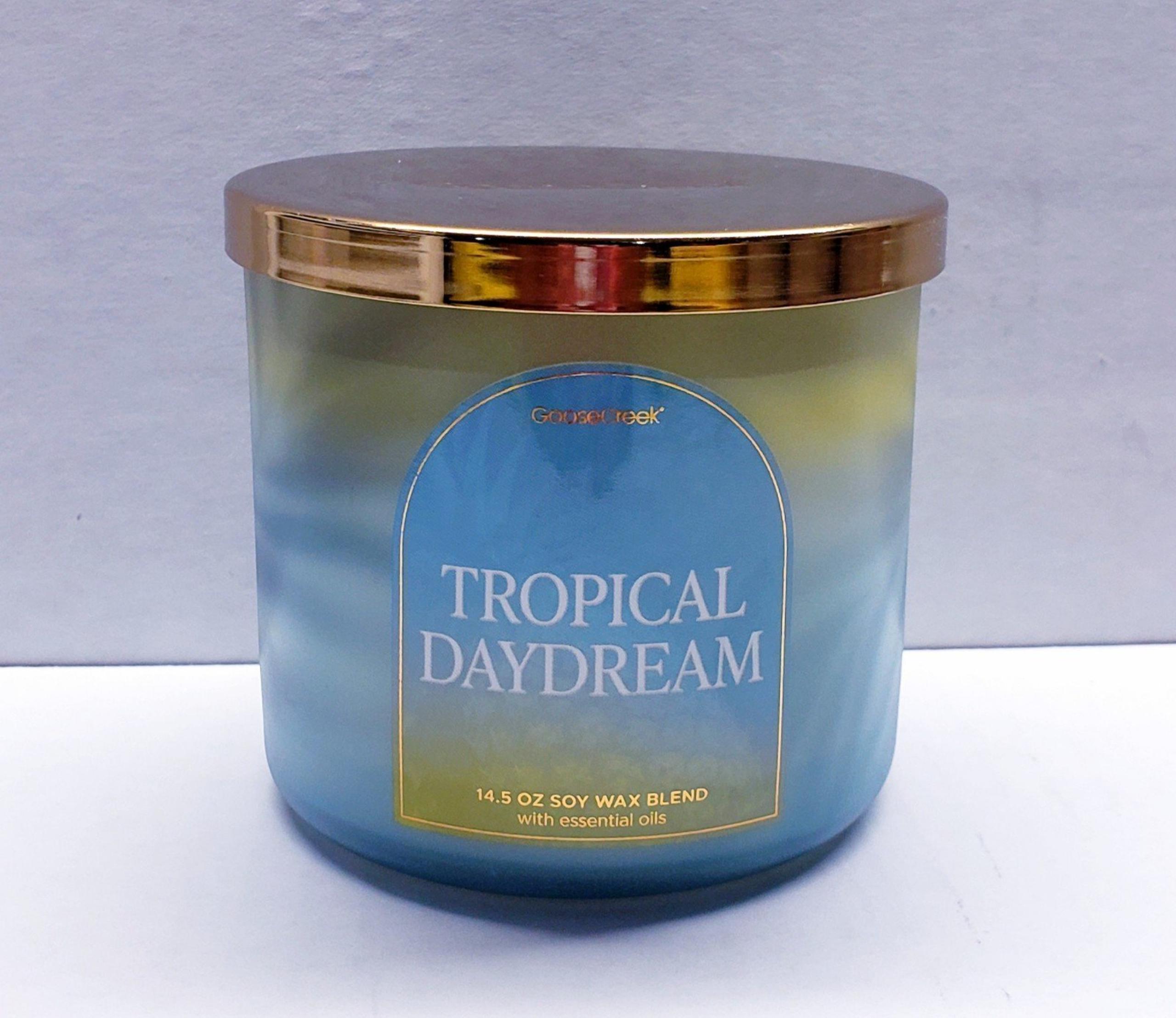 Goose Creek TROPICAL DAYDREAM Large 3-Wick Scented Candle, 14.5 oz