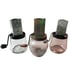 3 Vintage Androck Spice Nut Meat Choppers Grinders Floral Snowflake Starburst.