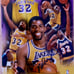 (2)NBA Lakers Original Photos Signed(In Person) Shaquille O’Neal & Magic Johnson