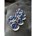 Patriotic American Flag dog high top sneakers