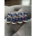 Patriotic American Flag dog high top sneakers