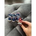 Patriotic American Flag dog high top sneakers