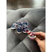 Patriotic American Flag dog high top sneakers