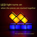 Night Light for Kids, Stackable LED 7 Colors 3D Puzzles Night Light Induction