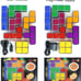 Night Light for Kids, Stackable LED 7 Colors 3D Puzzles Night Light Induction