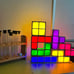 Night Light for Kids, Stackable LED 7 Colors 3D Puzzles Night Light Induction