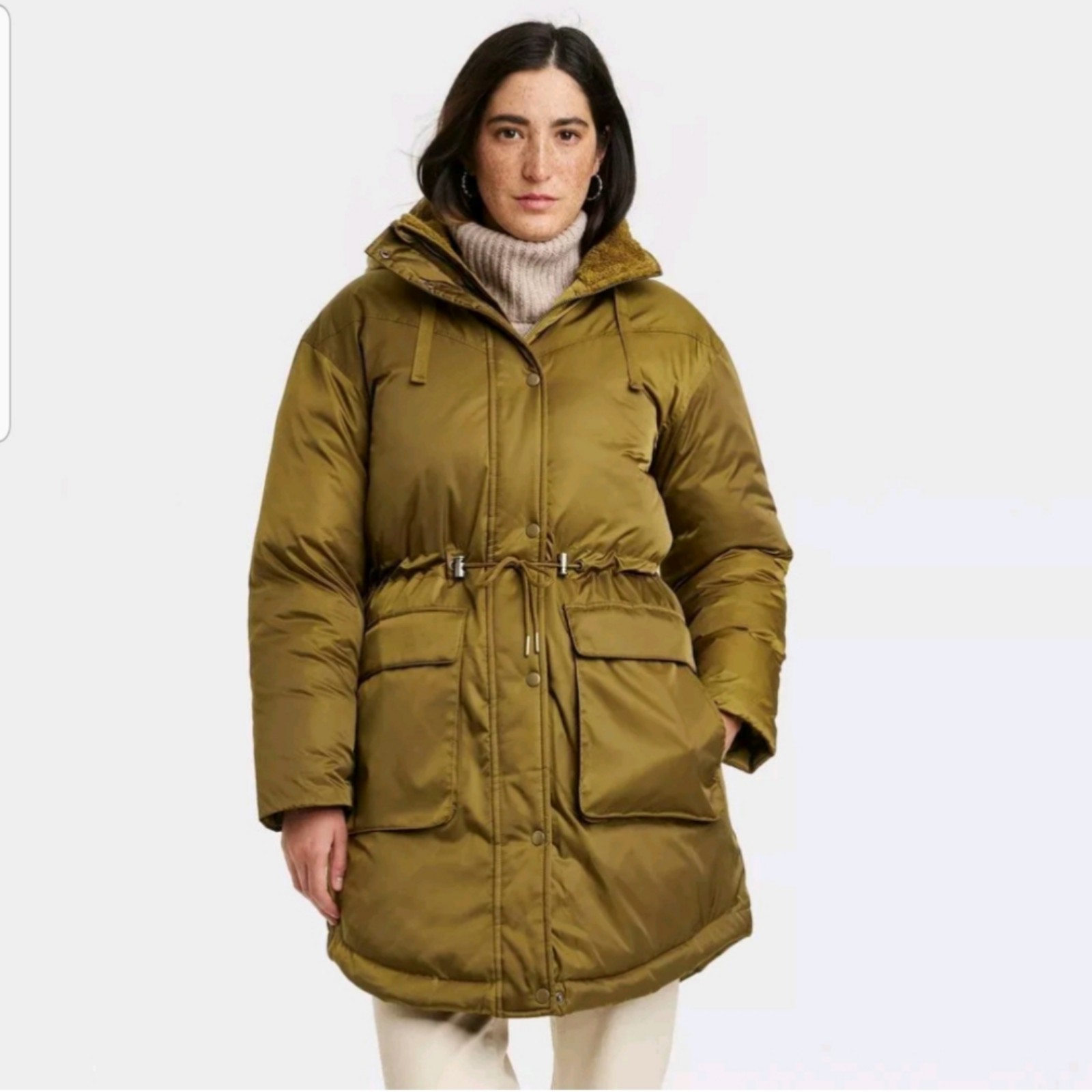 Universal Thread Women's Winter Arctic Parka Jacket Green XL