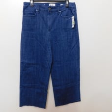 JR92 William Rast Dark Blue Wide-Leg Raw-Hem Jeans - Size 32 x 26
