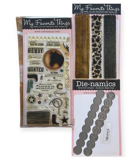 My Favorite Things Stamp Die Set Cowboy Western Horse