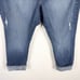 NYDJ Not Your Daughters Jeans Plus Size 22W Capri Crop Distressed High Rise 1444