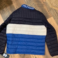 *NWT* Hilfiger Mens Blue Puffy Jacket