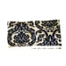Springmaid King Size Bed Pillow Shams Set of 2 Black Tan Damask Print 21 x 37