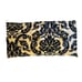 Springmaid King Size Bed Pillow Shams Set of 2 Black Tan Damask Print 21 x 37