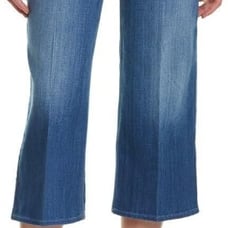 7 For All Mankind Women's Lattice Pocket Culotte Jean In Authentic Washed Indigo