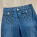 7 For All Mankind Women's Lattice Pocket Culotte Jean In Authentic Washed Indigo
