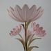New Pink Gold Metal Flower 3-Wick Candle Pedestal Bath & Body Works Spring