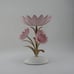 New Pink Gold Metal Flower 3-Wick Candle Pedestal Bath & Body Works Spring