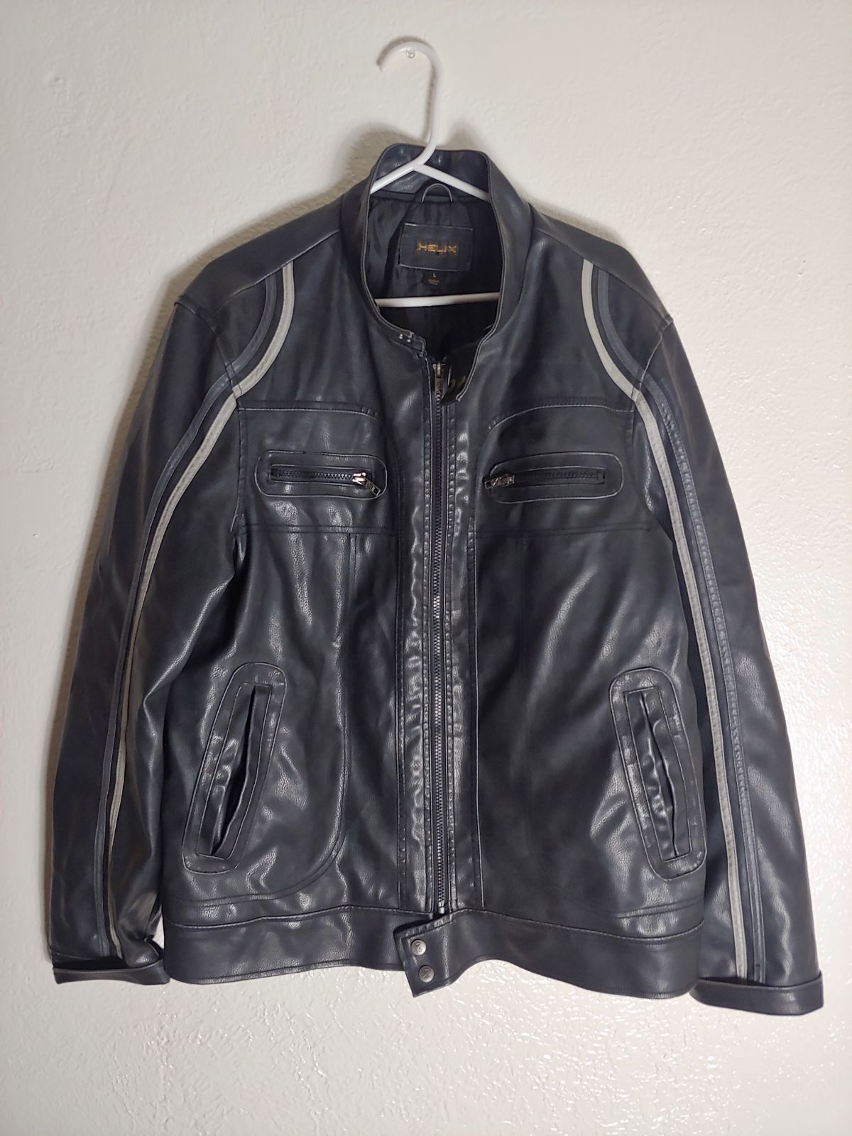 Helix men's Leather bikers Jacket Sz L