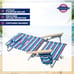 Beach Chair Aluminum, Red, White, and Blue Stripe
