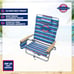 Beach Chair Aluminum, Red, White, and Blue Stripe