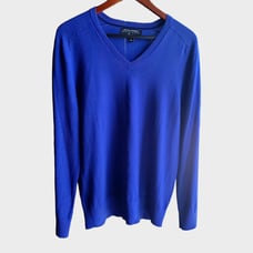 Banana Republic Blue V-Neck Sweater