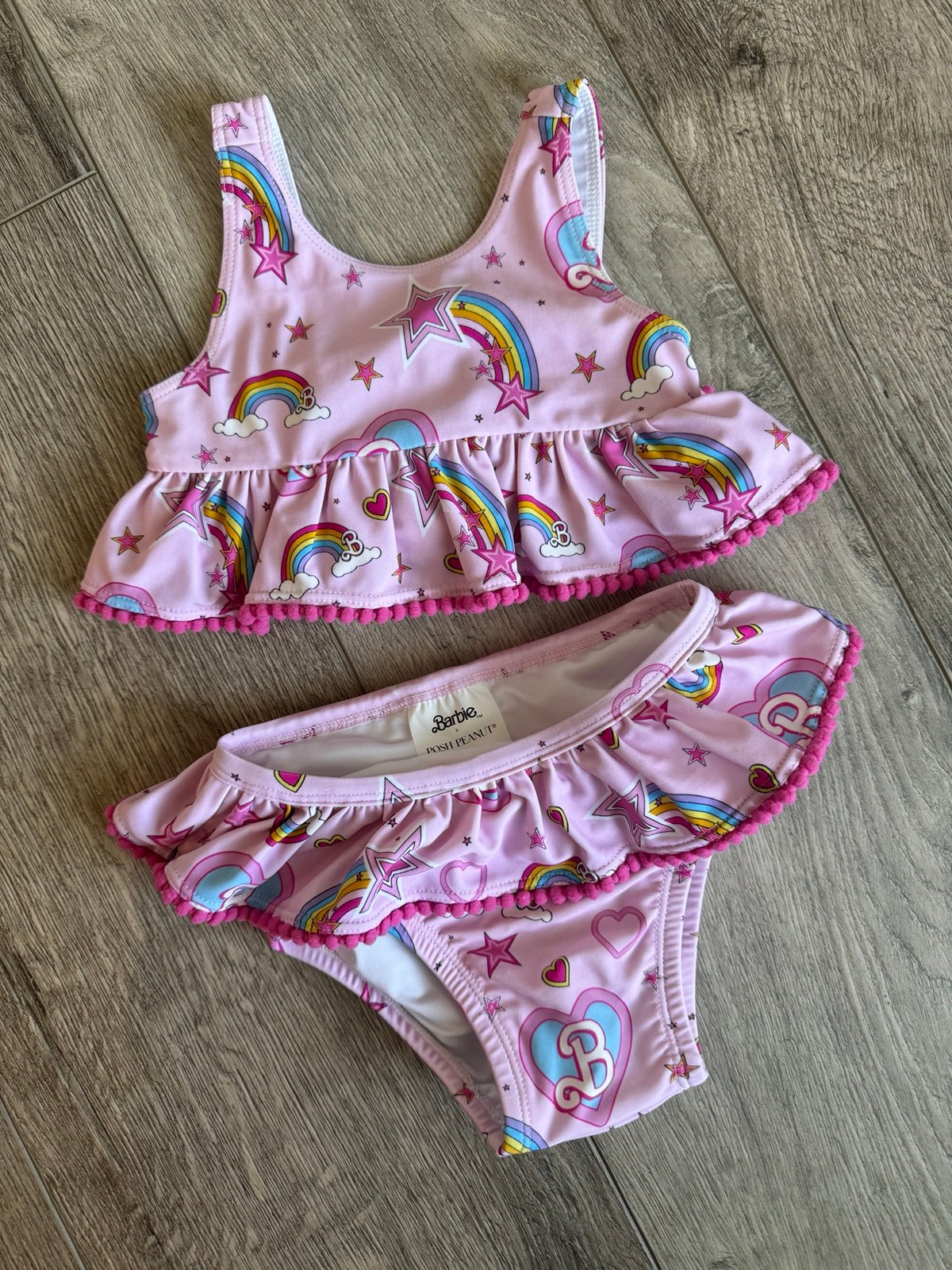 NWOT posh peanut Barbie tankini swimsuit 6/12m