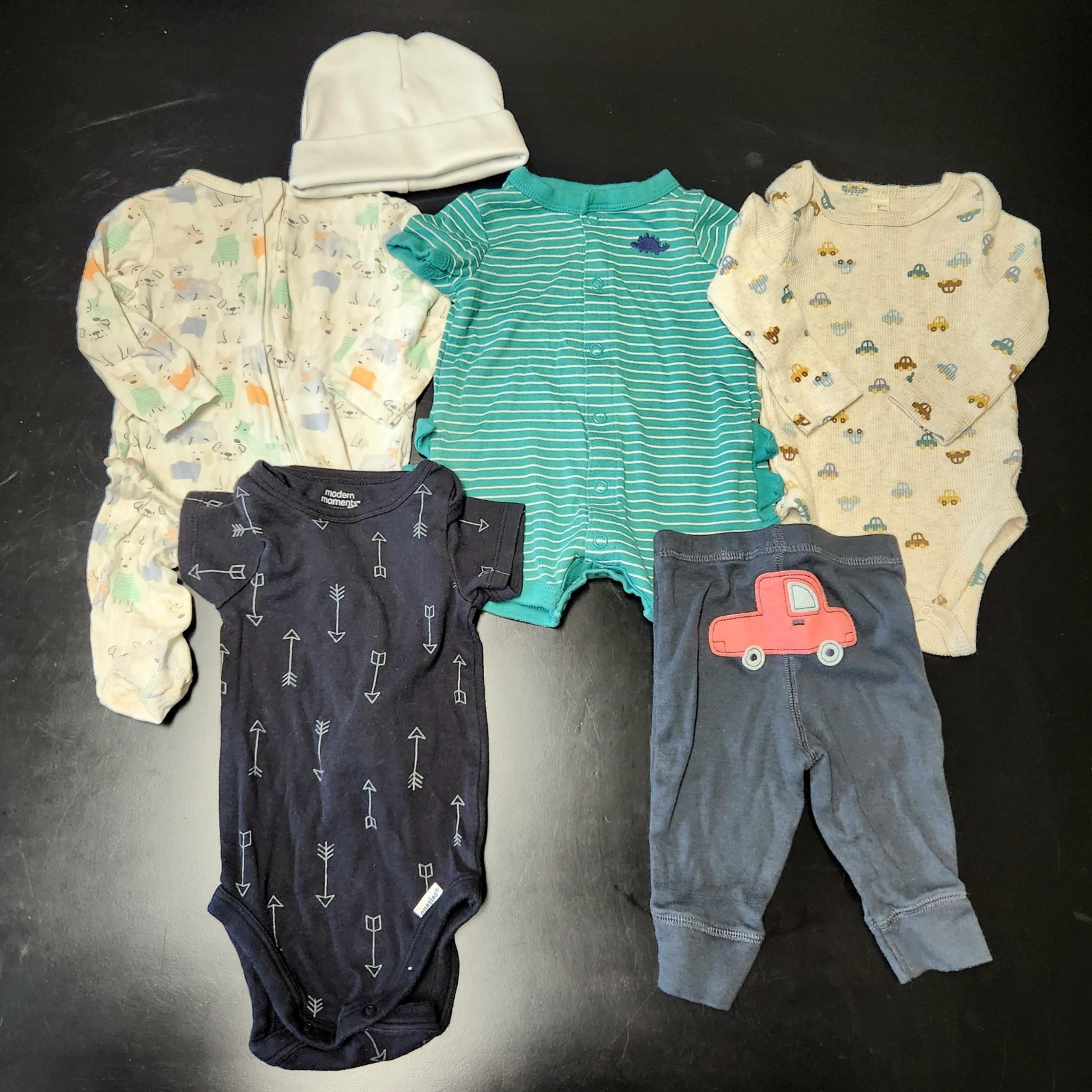 Infant 3-6 Months Clothing Bundle Baby Boy Clothes Pants Shirts Onesies Gerber