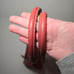 Vintage Y2K Rare Bellerose Red Leather Shoulder Buckle Flap Purse Bag soho