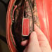 Vintage Y2K Rare Bellerose Red Leather Shoulder Buckle Flap Purse Bag soho