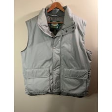 Cabela's Premier Northern Goose Down Insulated Outdoor Vest Gray Puffer