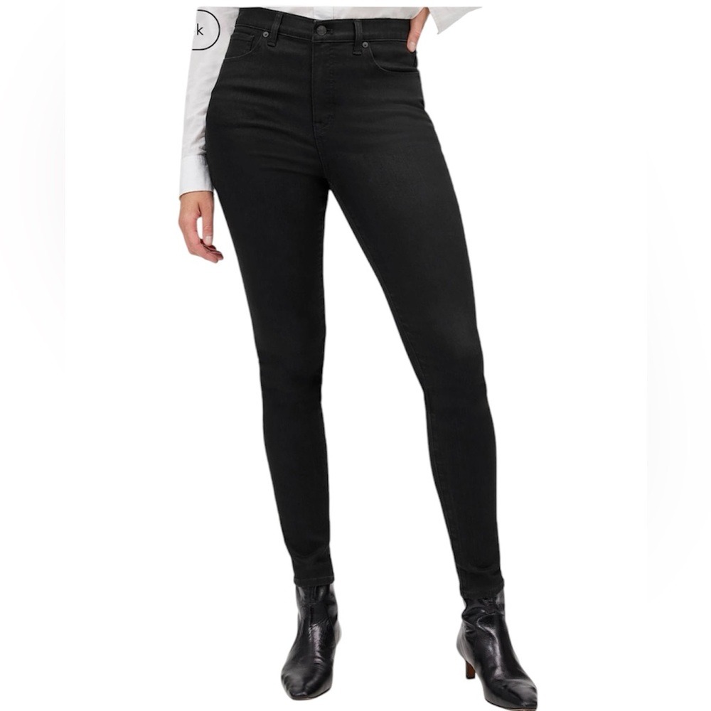 MADEWELL 10 High Rise Skinny Jeans Ankle Length Women's 25 Black