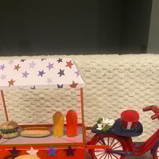USA all American Food Cart, Bicycle
