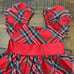 NWT Janie and Jack HOLIDAY 2-piece Red plaid party dress W/ Bloomer 18-24 Months