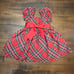 NWT Janie and Jack HOLIDAY 2-piece Red plaid party dress W/ Bloomer 18-24 Months