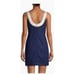 FB2 Lilly Pulitzer Valli Embroidered Soutache Slip Dress Navy Blue Size 0 2 Gold