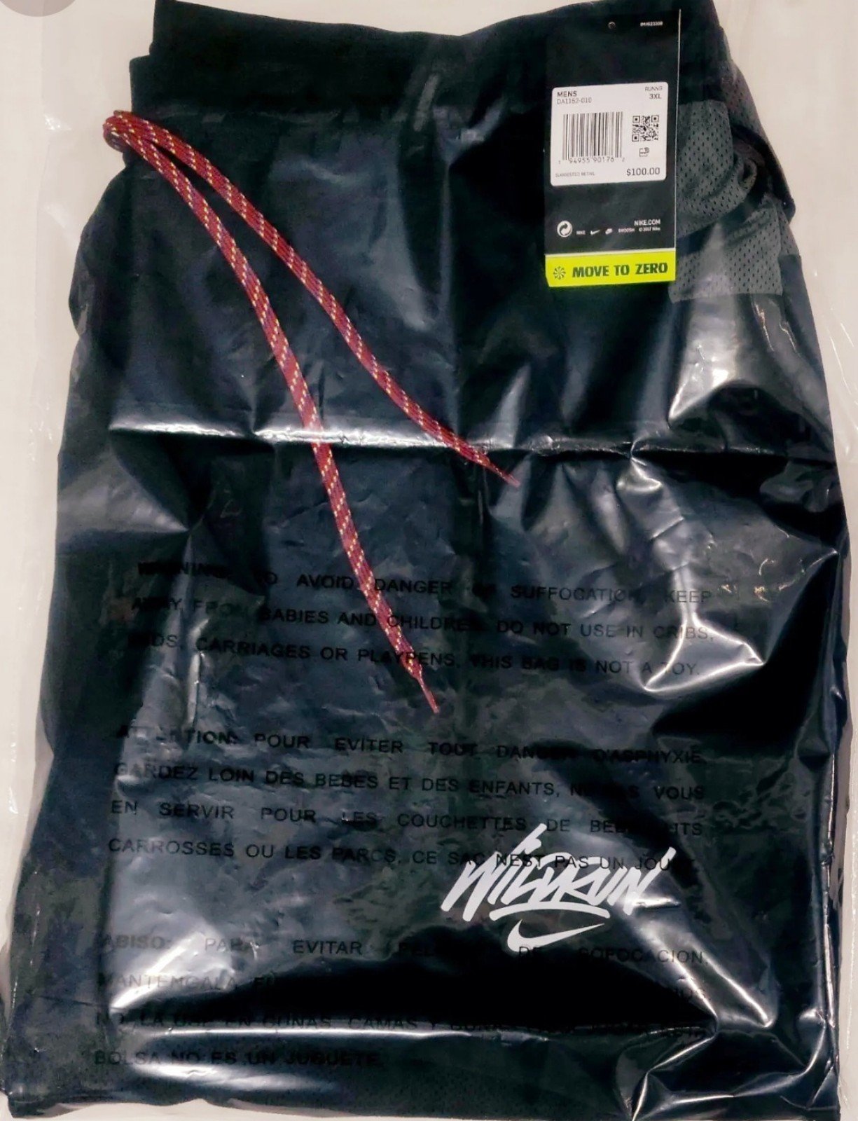 Nike Phenom Elite Wild Run Running 7/8 Black Pants Sz 3XL Men NWT