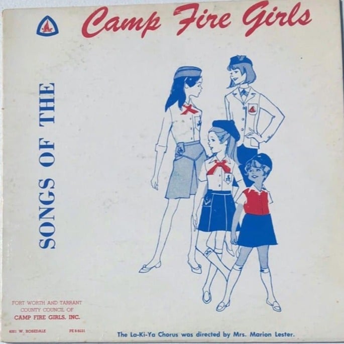 LA-KI-YA CHORUS Songs Of Camp Fire Girls 1969 LP Fort Worth TX Texas Girl Scout