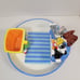 Warner Brothers Studio Store Looney Tunes TV Chip Dip Bowl Plate Couch Bugs Taz