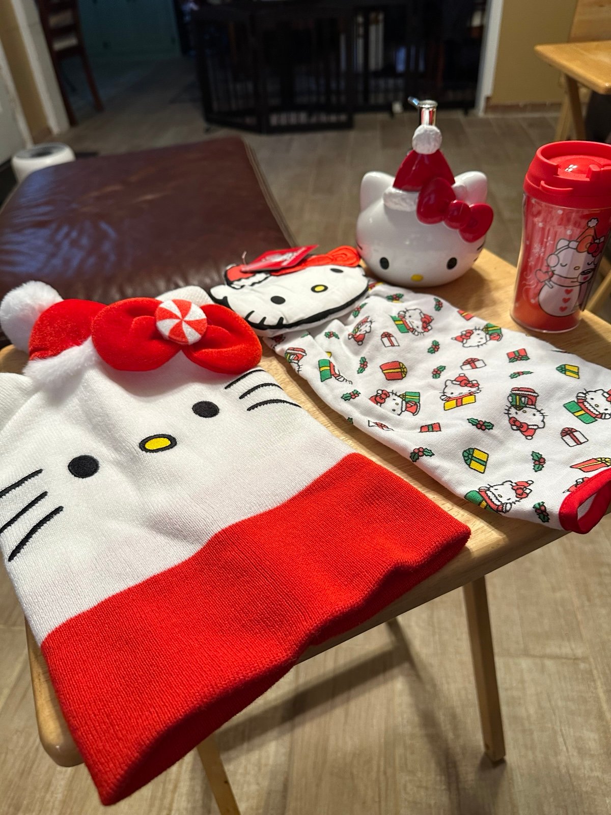 Hello Kitty Sanrio Misc Holiday Items (Beanie, Soap Dispenser, Sippy Cup, Towel)