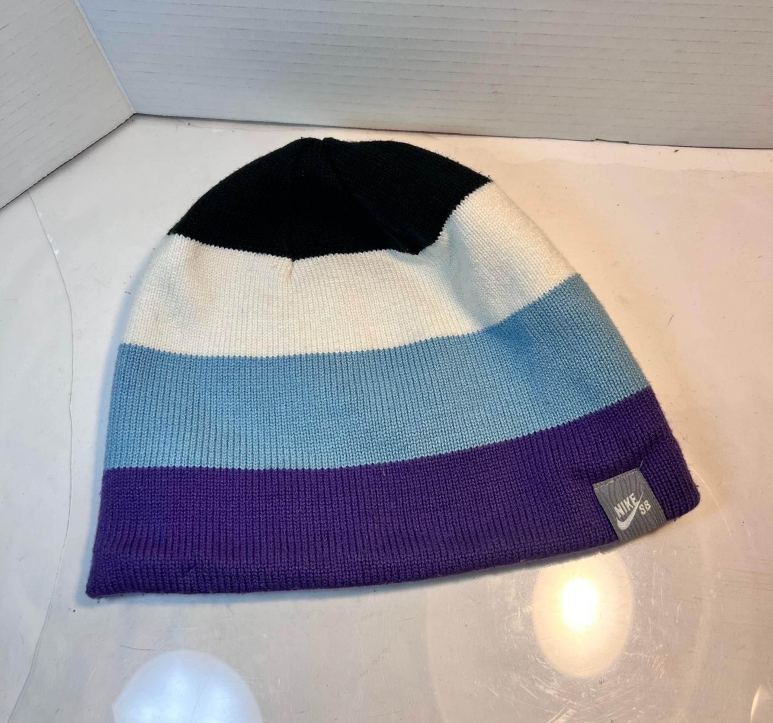 NIKE SB multicolored striped beanie