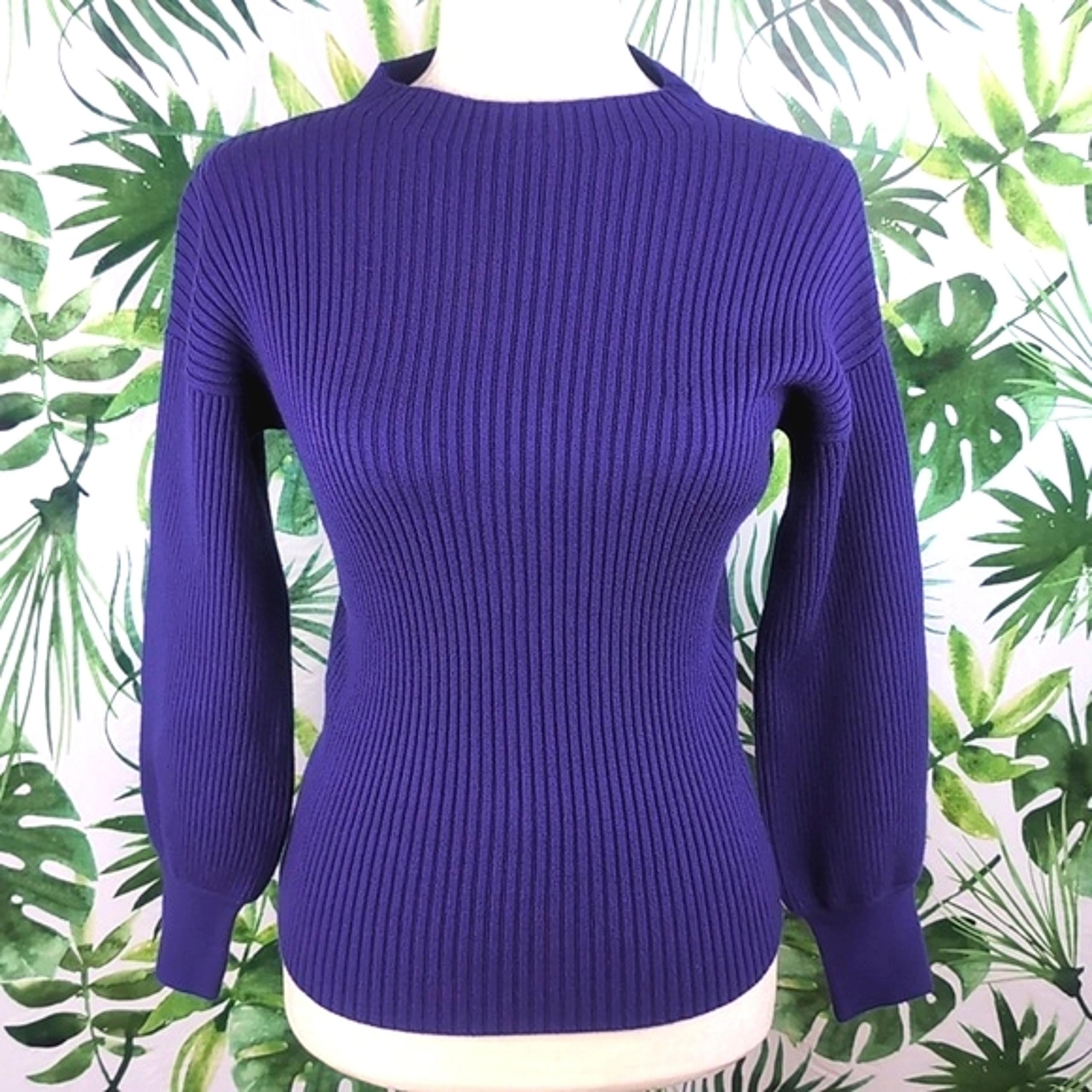 I.N.C International Concepts Purple Mock Neck Sweater (Size: Small)