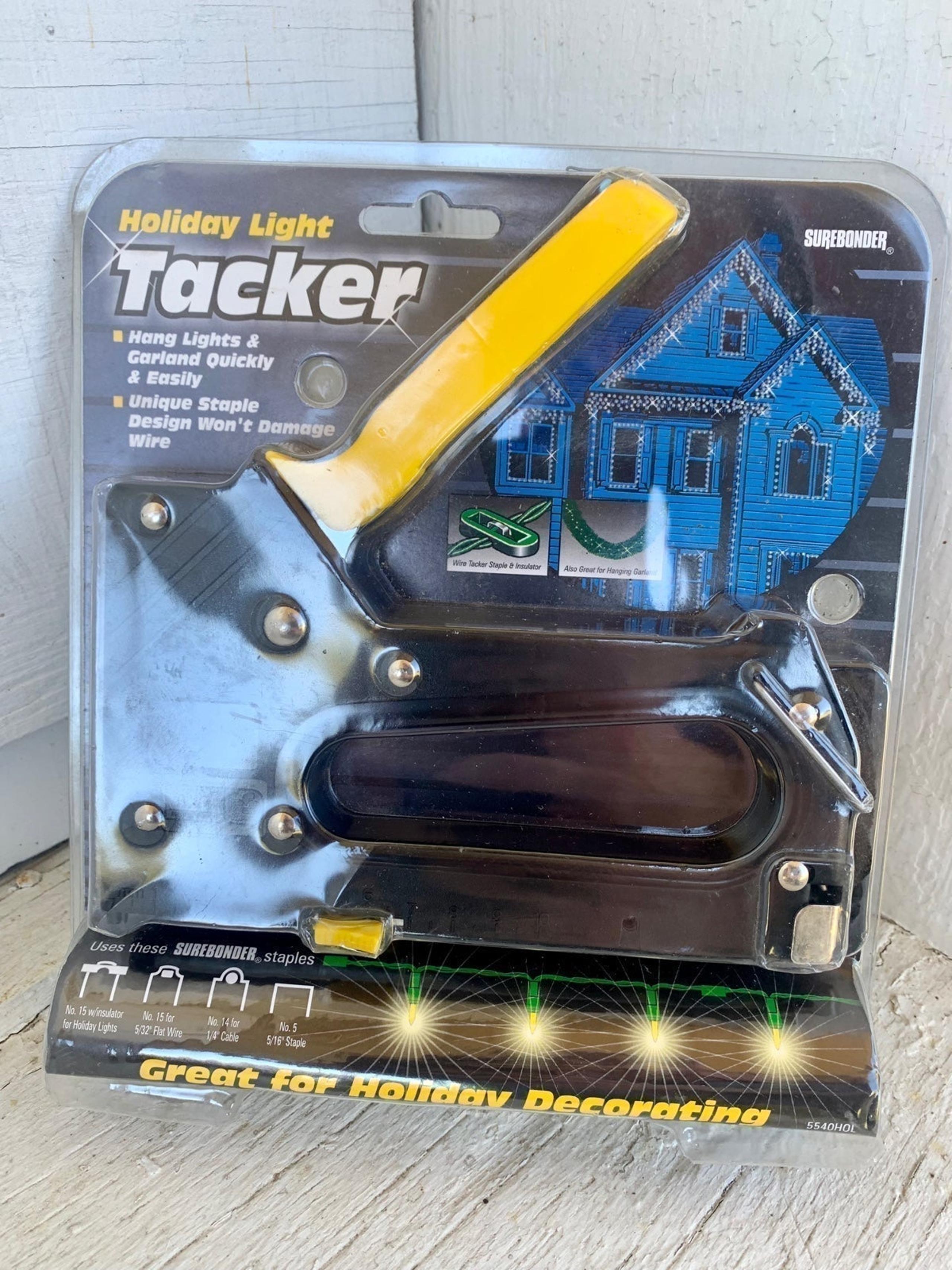 Surebonder Holiday Lights, Garland, Wreaths, Tacker Staple Gun Staples Included