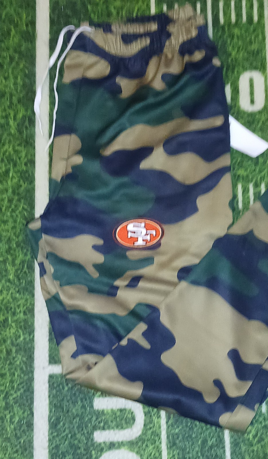 San Fransisco 49ers Men's Athletic Green Camo Joggers Sweatpants NWT