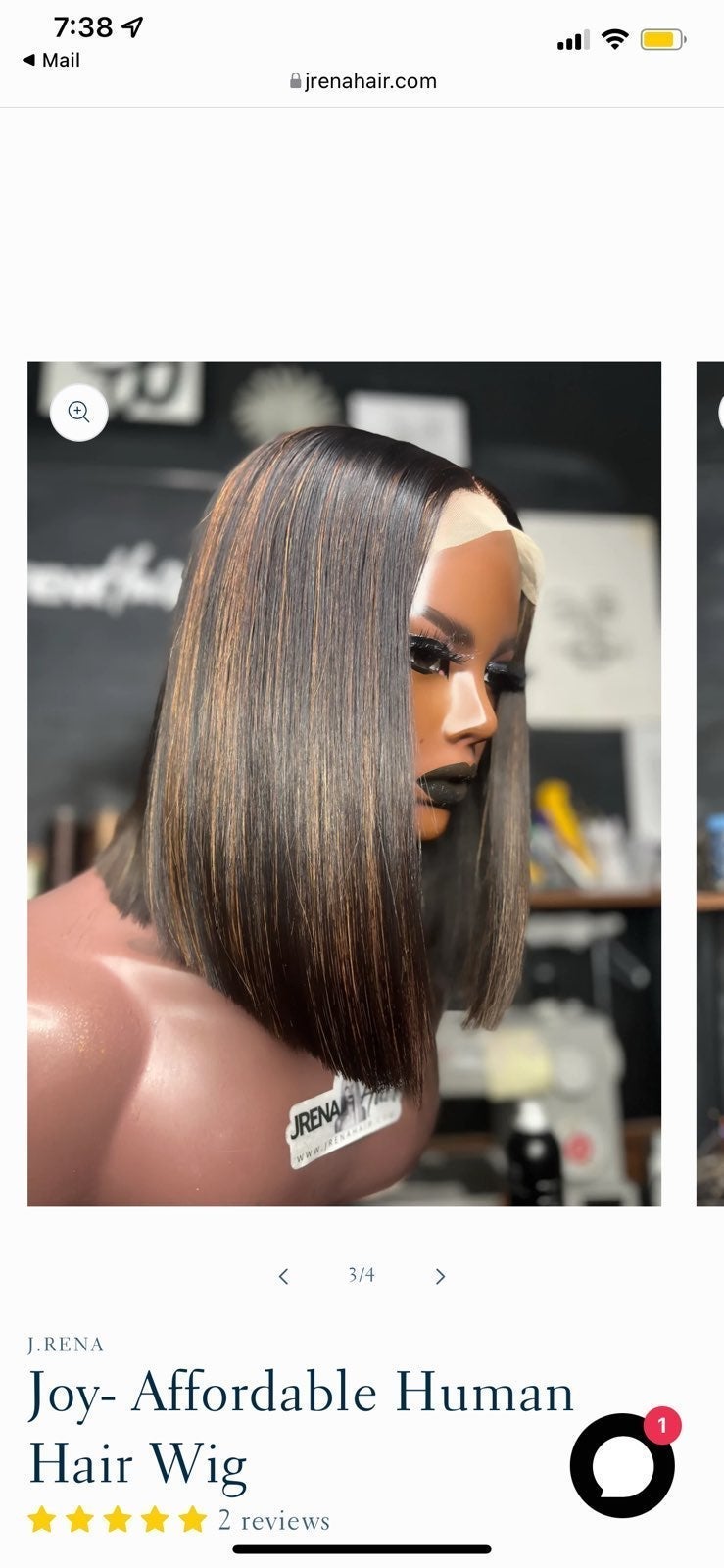 Human Hair Closure Bob Wig