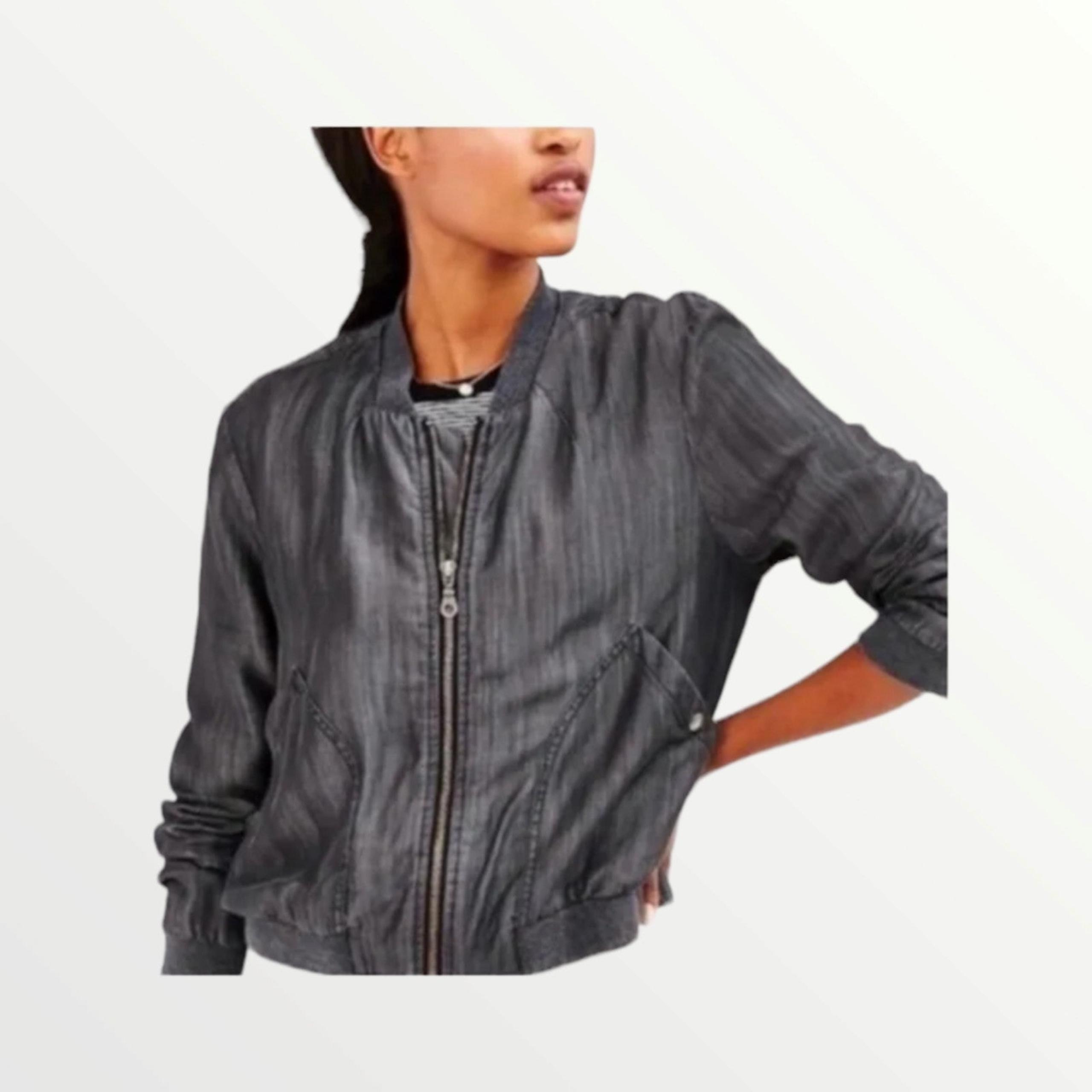 UO BDG Chambray Bomber Jacket Size Small