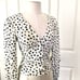 Utban outfitters tan and polka dot button top