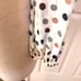 Utban outfitters tan and polka dot button top