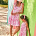 NWT Lilly Pulitzer Kailua Smocked Dress XL Peony Pink Seaside Scene